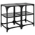 Produktbild 2 för Soffbord med svart glasskiva 2 st 30x30x45 cm stål