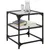 Produktbild 3 för Soffbord med transparent glasskiva 40x40x45 cm stål
