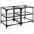 Produktbild 2 för Soffbord med transparent glasskiva 2 st 40x40x45 cm stål