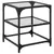 Produktbild 4 för Soffbord med transparent glasskiva 2 st 40x40x45 cm stål