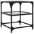 Produktbild 7 för Soffbord med transparent glasskiva 2 st 40x40x45 cm stål