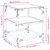Produktbild 10 för Soffbord med transparent glasskiva 2 st 40x40x45 cm stål