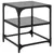 Produktbild 4 för Soffbord med svart glasskiva 2 st 40x40x45 cm stål