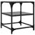 Produktbild 7 för Soffbord med svart glasskiva 2 st 40x40x45 cm stål