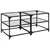 Produktbild 2 för Soffbord med transparent glasskiva 2 st 50x50x45 cm stål