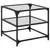 Produktbild 4 för Soffbord med transparent glasskiva 2 st 50x50x45 cm stål