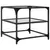 Produktbild 7 för Soffbord med transparent glasskiva 2 st 50x50x45 cm stål