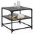 Produktbild 3 för Soffbord med svart glasskiva 2 st 50x50x45 cm stål