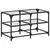 Produktbild 2 för Soffbord med transparent glasskiva 78,5x40x45 cm stål
