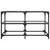 Produktbild 4 för Soffbord med transparent glasskiva 78,5x40x45 cm stål