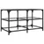 Produktbild 6 för Soffbord med transparent glasskiva 78,5x40x45 cm stål