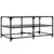 Produktbild 6 för Soffbord med svart glasskiva 98,5x50x45 cm stål