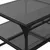 Produktbild 8 för Soffbord med svart glasskiva 98,5x50x45 cm stål