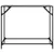 Produktbild 4 för Konsolbord med svart glasskiva 98x35x81 cm stål