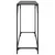 Produktbild 5 för Konsolbord med svart glasskiva 98x35x81 cm stål