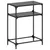Produktbild 2 för Konsolbord med svart glasskiva 60x35x81 cm stål