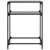 Produktbild 4 för Konsolbord med svart glasskiva 60x35x81 cm stål
