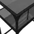 Produktbild 8 för Konsolbord med svart glasskiva 60x35x81 cm stål