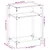Produktbild 9 för Konsolbord med svart glasskiva 60x35x81 cm stål