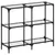 Produktbild 2 för Konsolbord med transparent glasskiva 98x30x81 cm stål