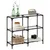 Produktbild 3 för Konsolbord med transparent glasskiva 98x30x81 cm stål