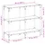 Produktbild 9 för Konsolbord med transparent glasskiva 98x30x81 cm stål