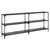 Produktbild 6 för Konsolbord med svart glasskiva 194,5x30x81 cm stål