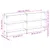 Produktbild 9 för Konsolbord med svart glasskiva 194,5x30x81 cm stål
