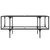 Produktbild 4 för Soffbord med transparent glasskiva 98,5x50x45 cm stål