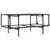 Produktbild 6 för Soffbord med transparent glasskiva 98,5x50x45 cm stål