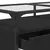 Produktbild 8 för Soffbord med glasskiva svart 98,5x50x45 cm stål