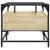 Produktbild 5 för Soffbord med glasskiva sonoma-ek 98,5x50x45 cm stål