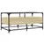 Produktbild 6 för Soffbord med glasskiva sonoma-ek 98,5x50x45 cm stål