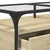 Produktbild 8 för Soffbord med glasskiva sonoma-ek 98,5x50x45 cm stål