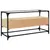 Produktbild 6 för Tv-bänk med glasskiva sonoma ek 98x35x51 cm konstruerat trä