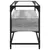 Produktbild 5 för Tv-bänk med glasskiva grå sonoma 98x35x51 cm konstruerat trä
