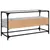 Produktbild 6 för Tv-bänk med glasskiva grå sonoma 98x35x51 cm konstruerat trä