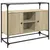 Produktbild 2 för Skänk med glasskiva sonoma-ek 98x35x81 cm konstruerat trä