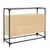 Produktbild 6 för Skänk med glasskiva sonoma-ek 98x35x81 cm konstruerat trä