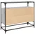 Produktbild 6 för Skänk med glasskiva grå sonoma 98x35x81 cm konstruerat trä