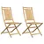 Produktbild 2 för Hopfällbara trädgårdsstolar 2 st 46x66x99 cm bambu