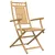 Produktbild 4 för Hopfällbara trädgårdsstolar 2 st 53x66x99 cm bambu