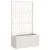 Produktbild 2 för Odlingslåda med spaljé vit 80x36x140 cm PP