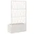 Produktbild 5 för Odlingslåda med spaljé vit 80x36x140 cm PP