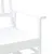 Produktbild 7 för Gungbänk vit 118x70x104,5 cm massivt poppelträ