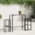 Produktbild 3 för Barstolar 2 st svart 38x38x80 cm pulverlackerat stål