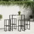 Produktbild 3 för Barstolar 4 st svart 38x38x80 cm pulverlackerat stål