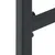 Produktbild 7 för Barstolar 4 st svart 38x38x80 cm pulverlackerat stål