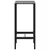 Produktbild 5 för Barbord svart 50x50x110 cm pulverlackerat stål