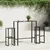 Produktbild 3 för Barbord svart 100x50x110 cm pulverlackerat stål